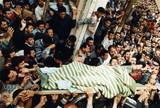 Mohiyedine Sharif Funeral, Ramallah, 1998